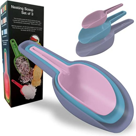 Set of 3 Nesting Scoops, 1.7/3.4/5.1 oz - Picture 10 of 12